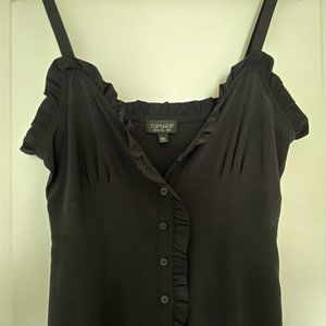 Mid-Length Black Topshop Dress
